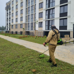 Покос травы в ЖК «Клевер»
